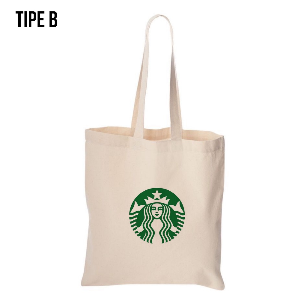 Tote Bag Canvas STARBCK B / Tas Nudie Canvas / Tote Bag Kanvas TIPE B