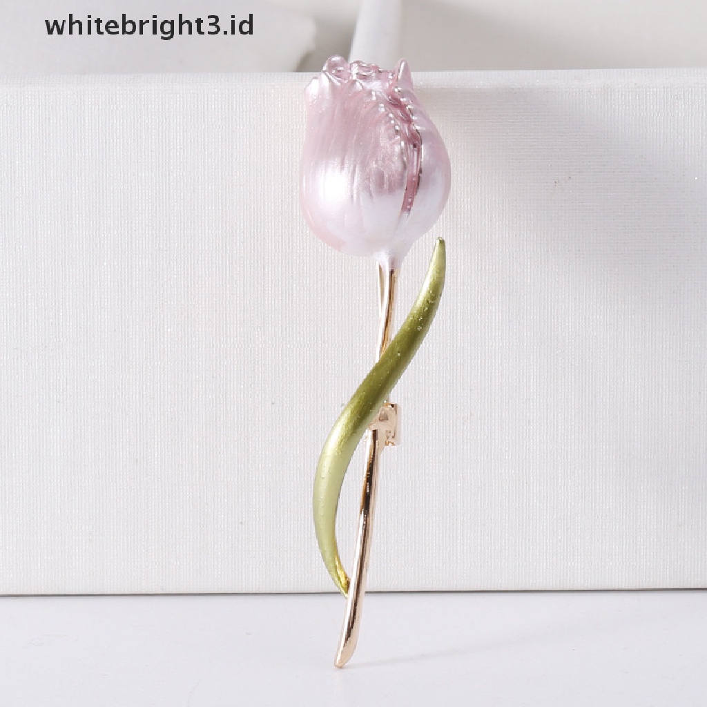 (whitebright3.id) Pin Bros Bunga Tulip Untuk Wanita