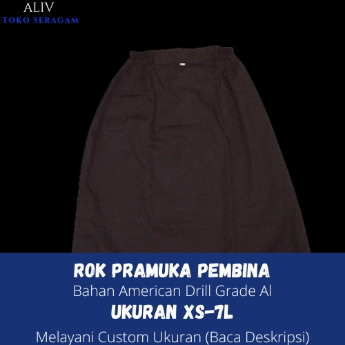 Rok Model A Rok Payung Pramuka Pembina Guru Ukuran XS-7L Cek Deskripsi