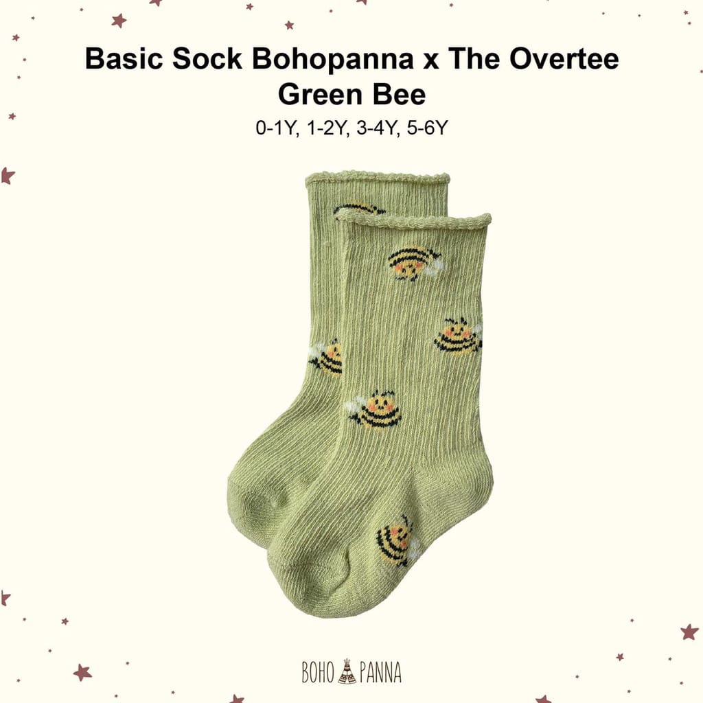 BOHOPANNA - BOHO | BASIC SOCK THE OVERTEE  - KAOS KAKI ANAK