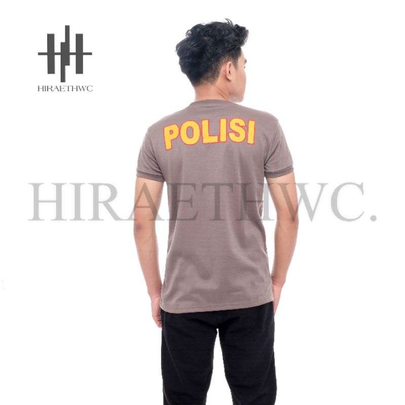 HC - KAOS POLISI LENGAN PENDEK BAJU DINAS POLRI TERBAIK