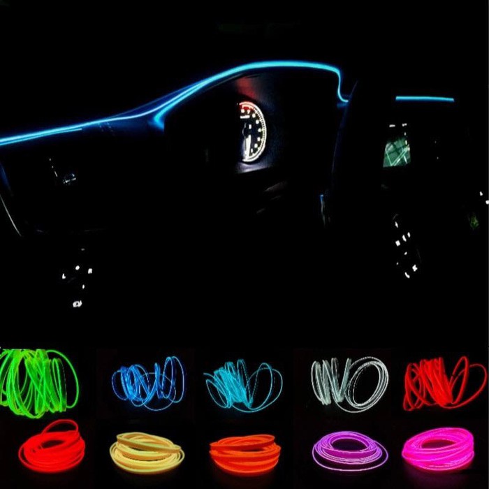 Lampu Ambience Light Dashboard Interior Mobil Mobil 2 Meter R177