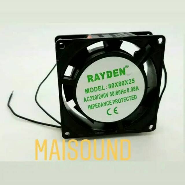 Kipas Angin Rayden 80x80x25 Fan AC 80 x 80 x 25
