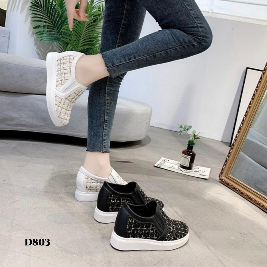 PRF  Sneakers Wedges Fashion Korea D803