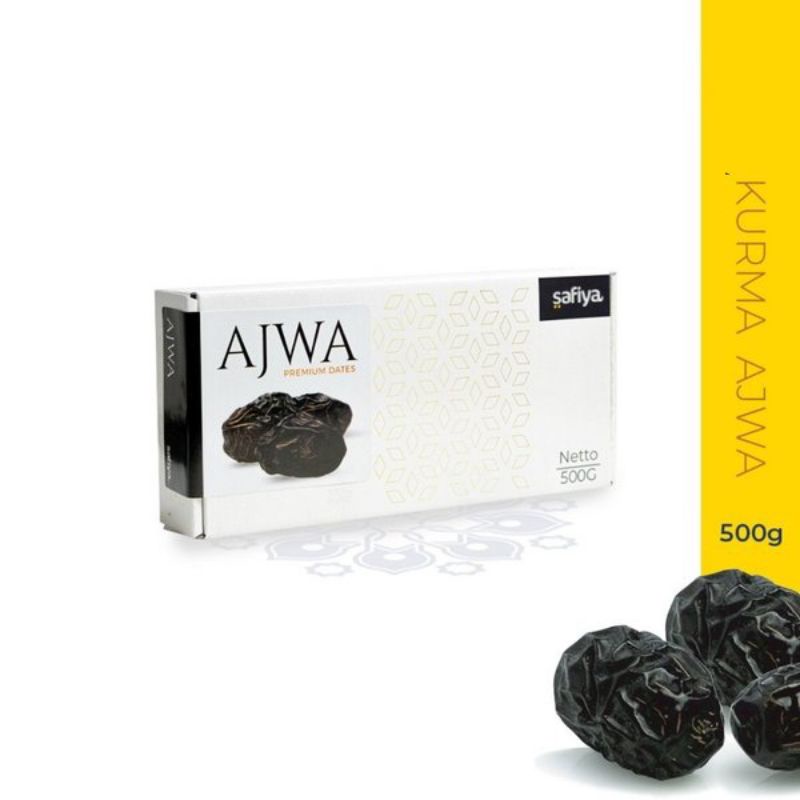 

Kurma Ajwa Al Madinah 1/2 Kg Box Safiya || Kurma Ajwa Fresh 1/2 Kg