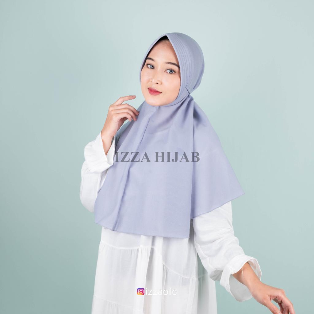 hijab khimar instan BERGO MARYAM PET TALI PISAH bahan diamond italiano by izza