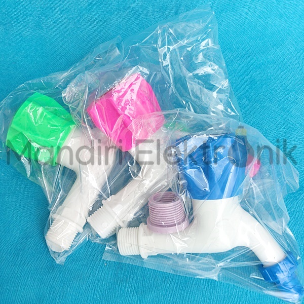 Keran Air Plastik Mahkota 1/2 &amp; 3/4 Inch FTA - Kran Air Plastik Taman 1/2&quot; 3/4&quot; - Keran Air PVC Model Putar Mahkota