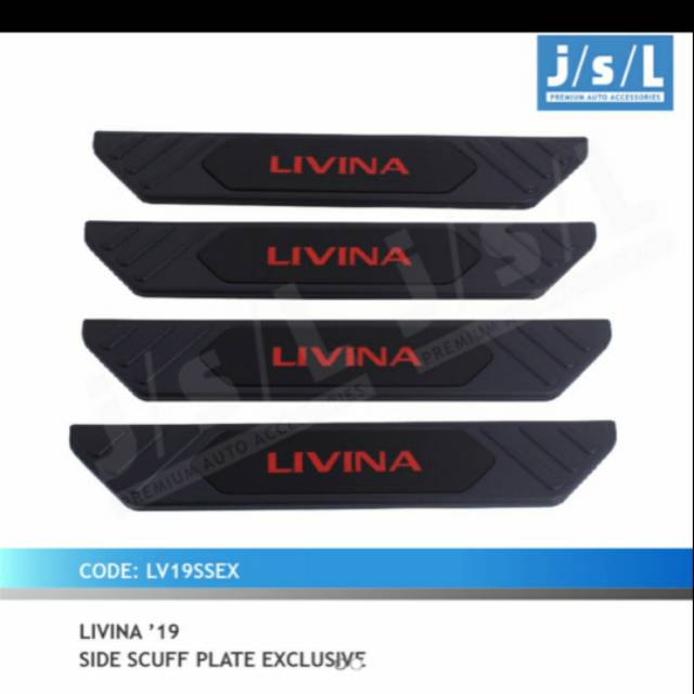 Sillplate samping all new Livina 2019 exclusive hitam jsl