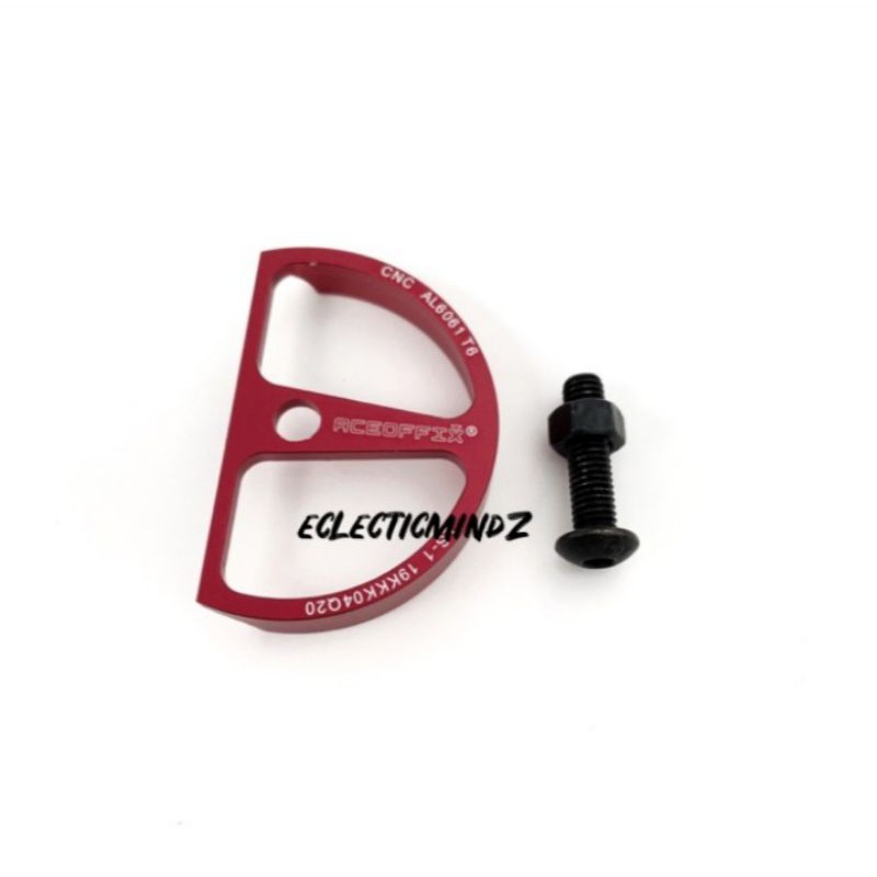 aceoffix cable guard red for folding bike 3sixty cable fender seli