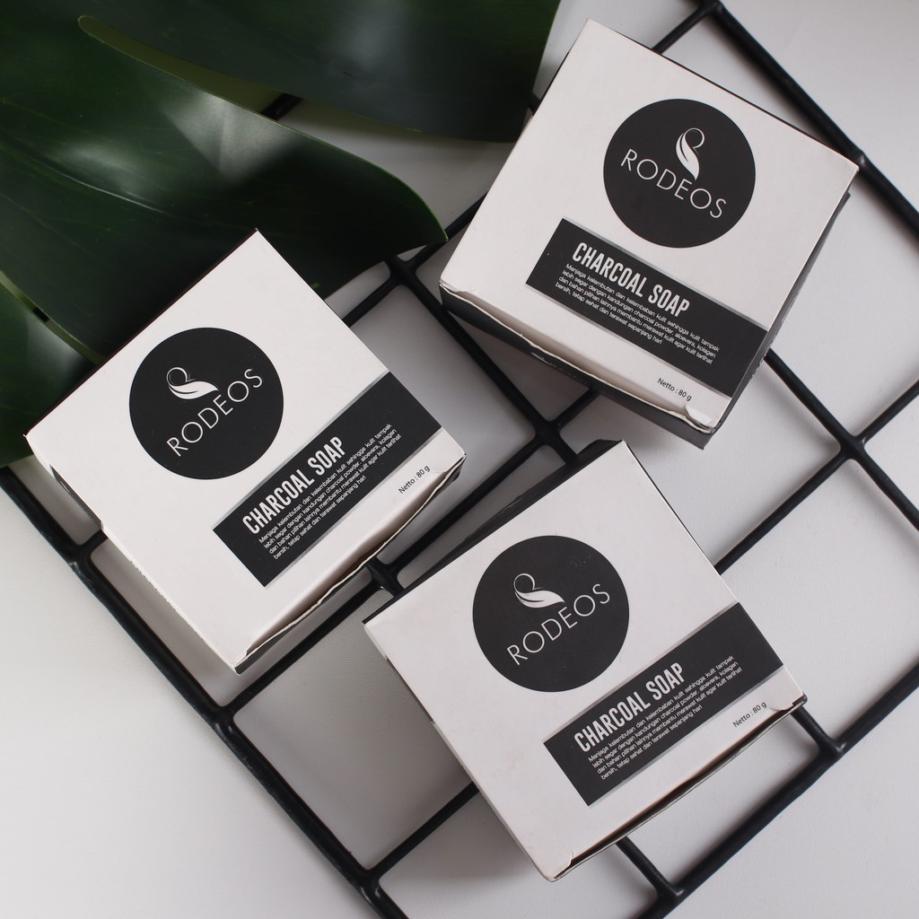 PAKET 3pcs RODEOS MEN | SABUN ARANG BAMBOO PEMBERSIH WAJAH PRIA