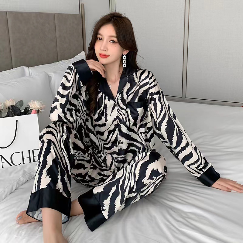 Baru Korea Wanita Piyama/Zebra Print Homewear Set