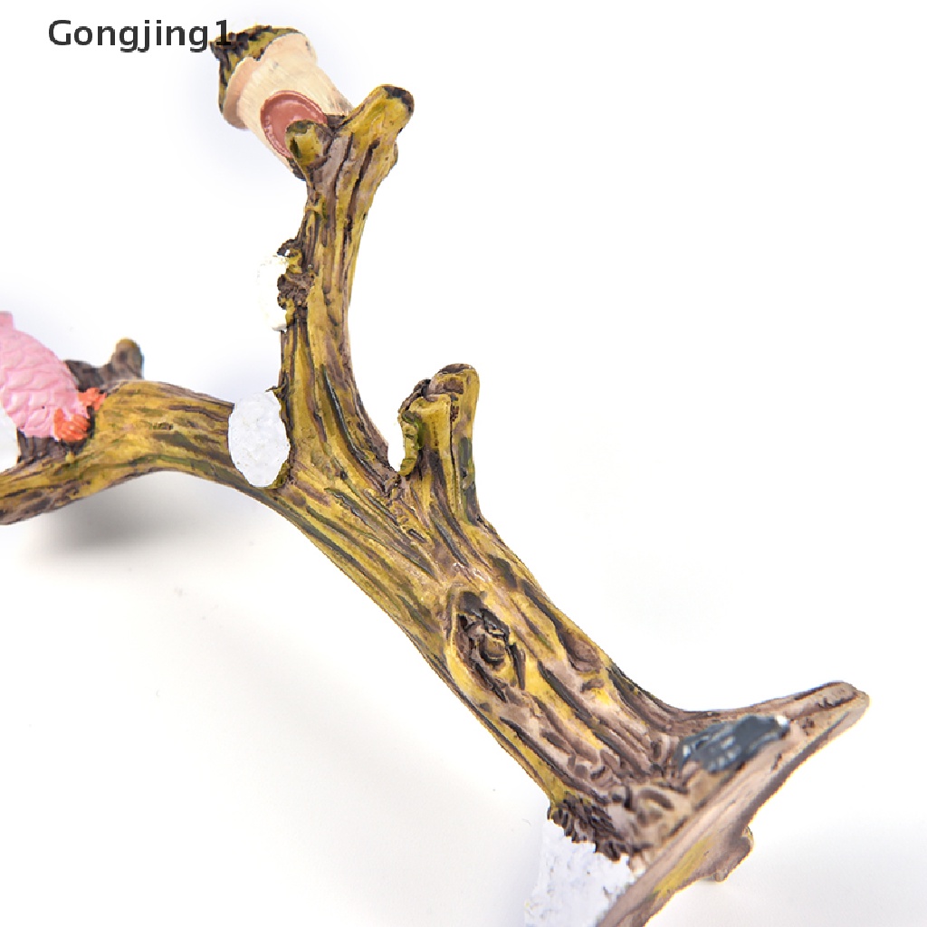 Gongjing1 Miniatur Burung Hantu Bahan Resin Untuk Dekorasi Taman Minifairy Gardenrumah DIY