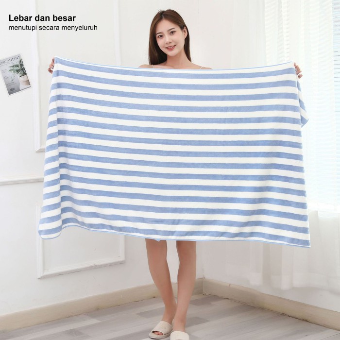 Handuk Mandi Dewasa Bulu Lembut Quickdry 80x160cm Coral flece Towel
