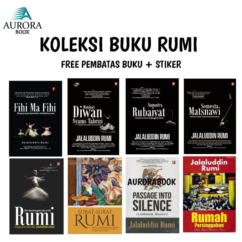 PAKET RUMI - BUKU RUMI - FIHI MA FIHI - SURAT-SURAT RUMI - ORIGINAL