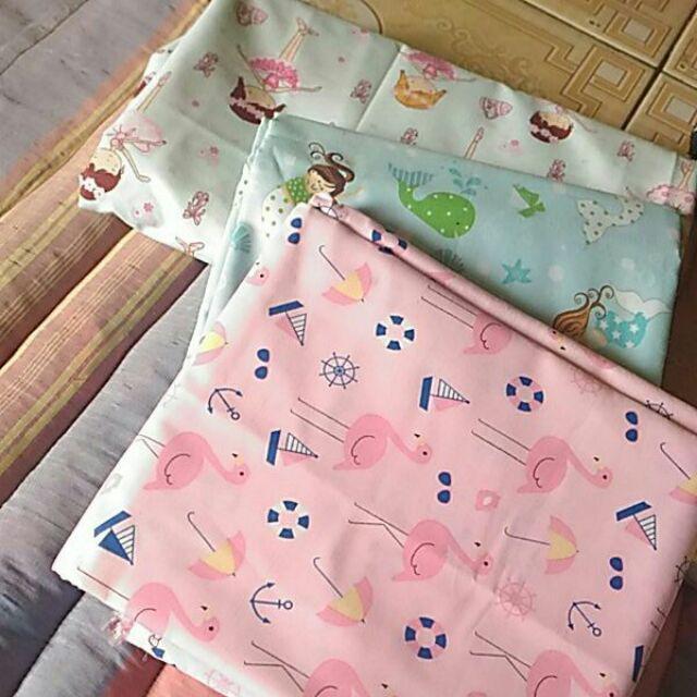 Flamingo Sailor - Kain Sprei Katun Lokal Meteran Star Bintang Kecil