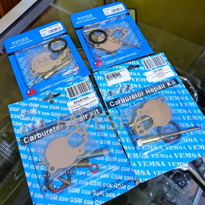 REPAIRKIT SPUYER KARBURATOR SPUYER VESPA
