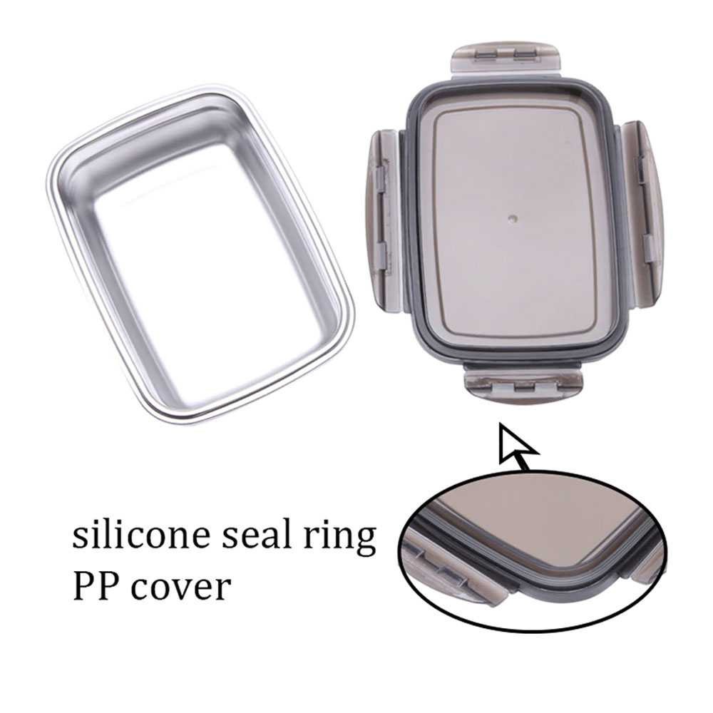 ¬837¶ Kotak Makan Lunch Box Bento Stainless Kotak Bekal Makanan Anak Sekolah Murah