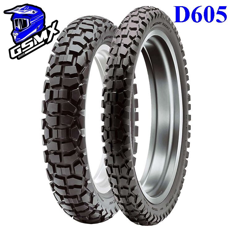 BAN DUNLOP D605 DEPAN BELAKANG 16 19 18 21 DUAL PURPOSE BAN TRAIL CROSS KLX CRF WR155 ON OFF ROAD