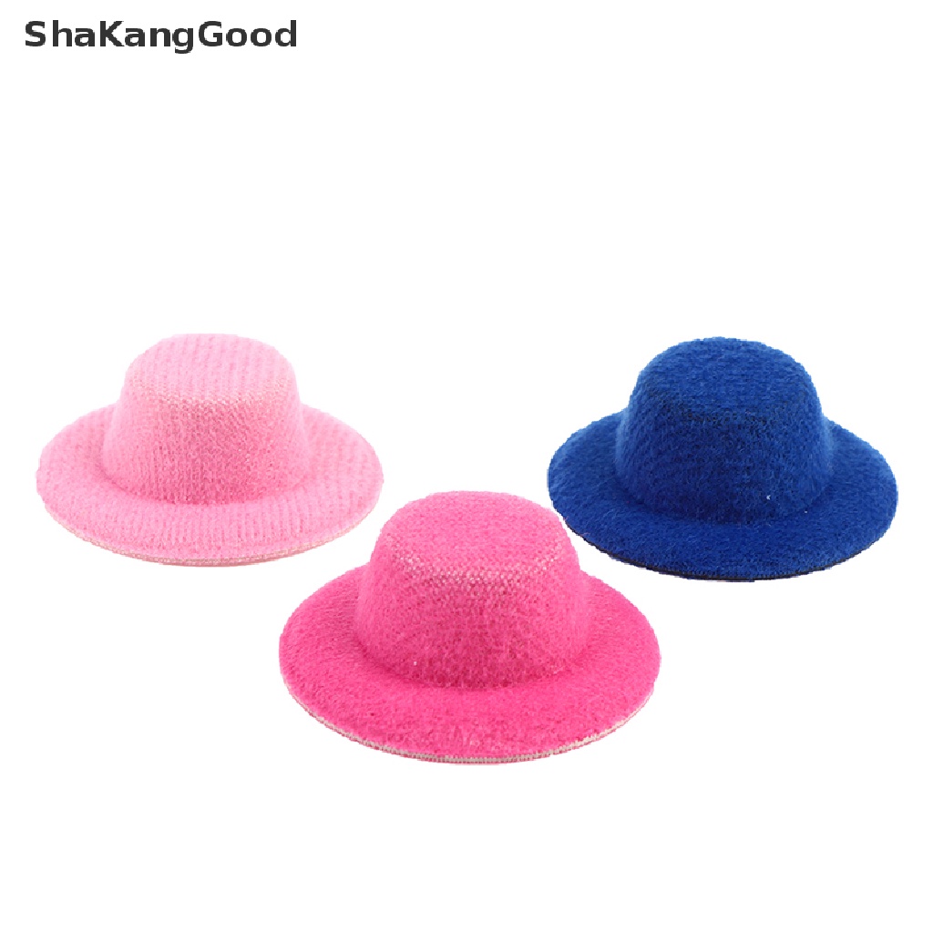 Skid 5Pcs Miniatur Topi Mini Aksesoris Rumah Boneka 1: 12