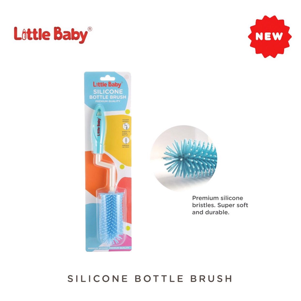 Little Baby Silicone Bottle Brush / Little baby sikat botol silikon / sikat botol silicon / sikat botol susu / sikat botol silicone