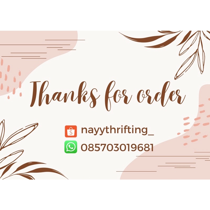 

thankyou card