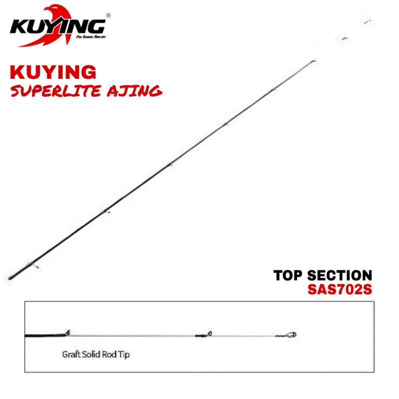 Top Section Rod Kuying Superlite Ajing SAS702S(Pack Pvc)