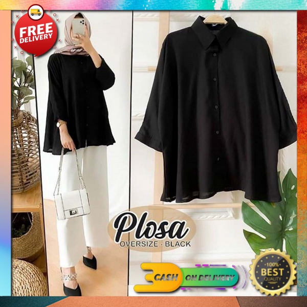 Blouse Wanita Korean Style Square Neck Kerah Korea Lengan Pendek Leher Model Kotak Blous Baju Pakaia