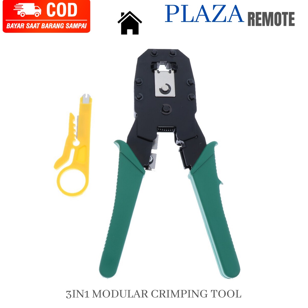 Tang crimping Tool 3 Hole Tang Lan RJ45 RJ11 RJ 45 Networking Standar Murah