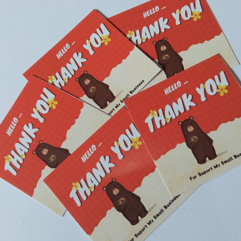 

READY STOCK H thank you card olshop BY Gioshi.Store