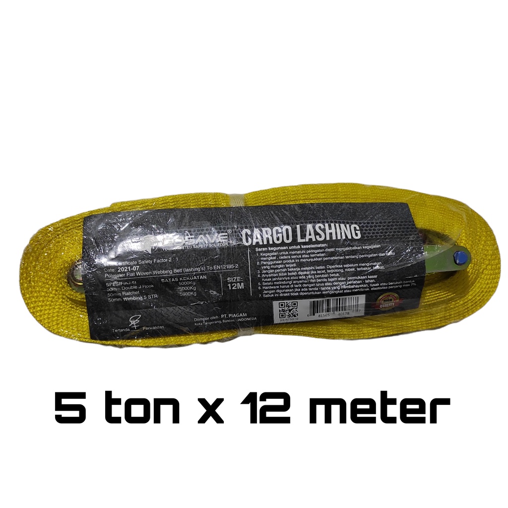 CARGO LASHING BELT 5Ton X 12M GOSAVE / Tali Pengikat Barang / TRACK BELT