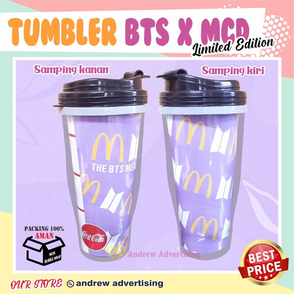 Tumbler Botol Minum MCD x BTS Limited Edition