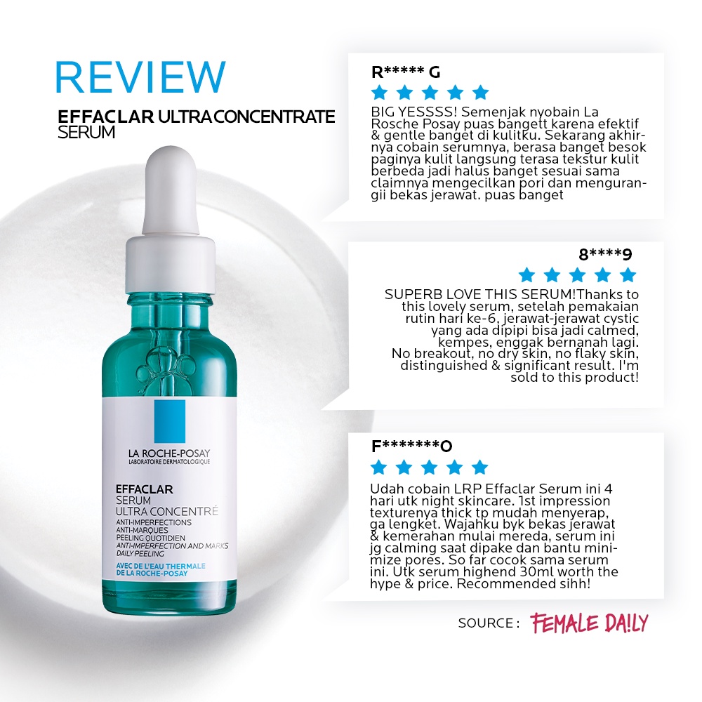 La Roche Posay Effaclar Salicylic Acid Serum 30ml - Serum Wajah Kulit Jerawat/ Berminyak-6