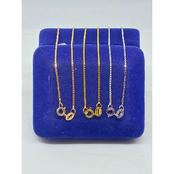 KALUNG PERAK ASLI SILVER 925 LAPIS EMAS/KALUNG ANAK RANTAI ITALI KACA+LIONTIN MICKEY MOUSE MP/ASLI SILVER/FASHION KALUNG ANAK