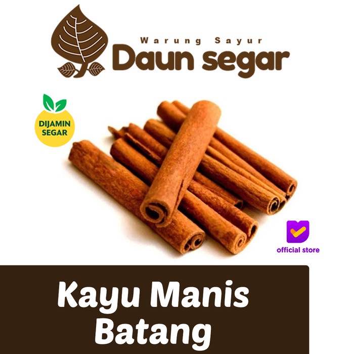 

Kayu manis cinamon stick Batangan bubum dapur rempah rempah fresh segar premium tangerang selatan daun segar