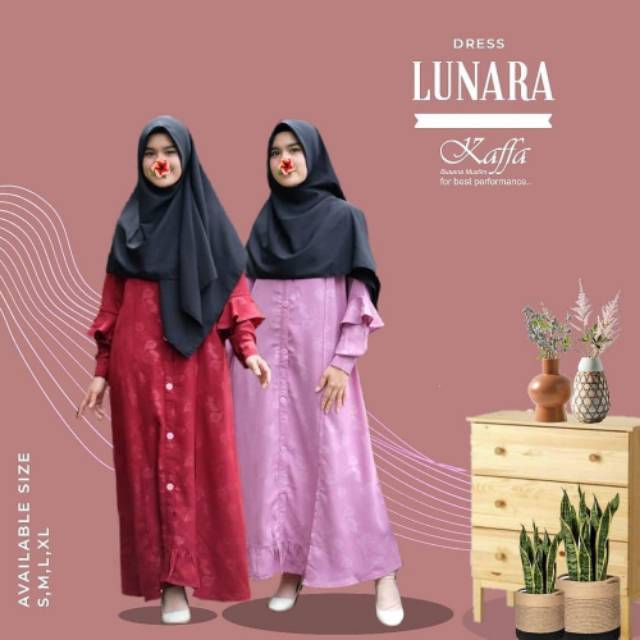 Dress Lunara Kaffa busana fashion Bandung