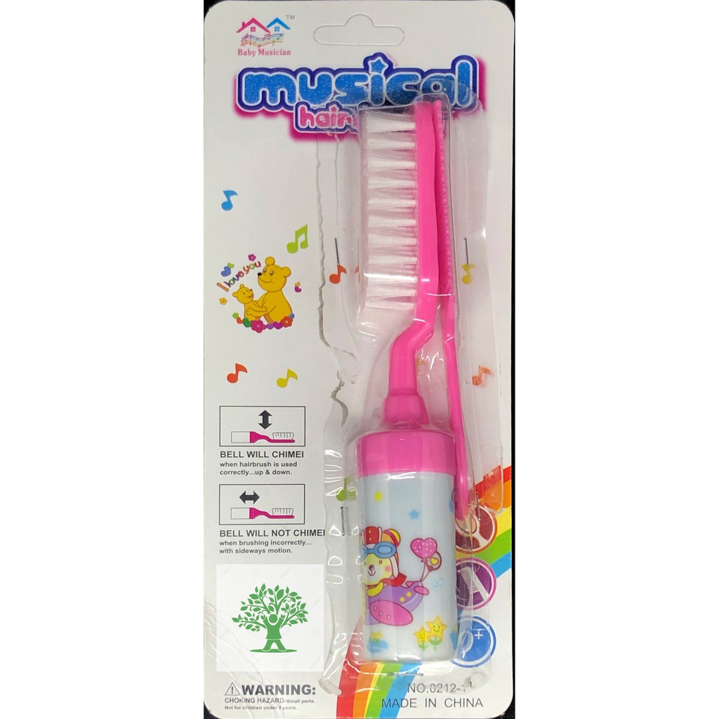 Sisir Bayi Music 2 jenis sisir dalam 1 harga (2 in 1) semua umur (212)-Pink