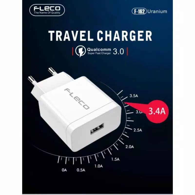 TRAVEL CHARGER FLECO 3.4A 1USB TC CASAN FLECO MICRO 3.4A F-162