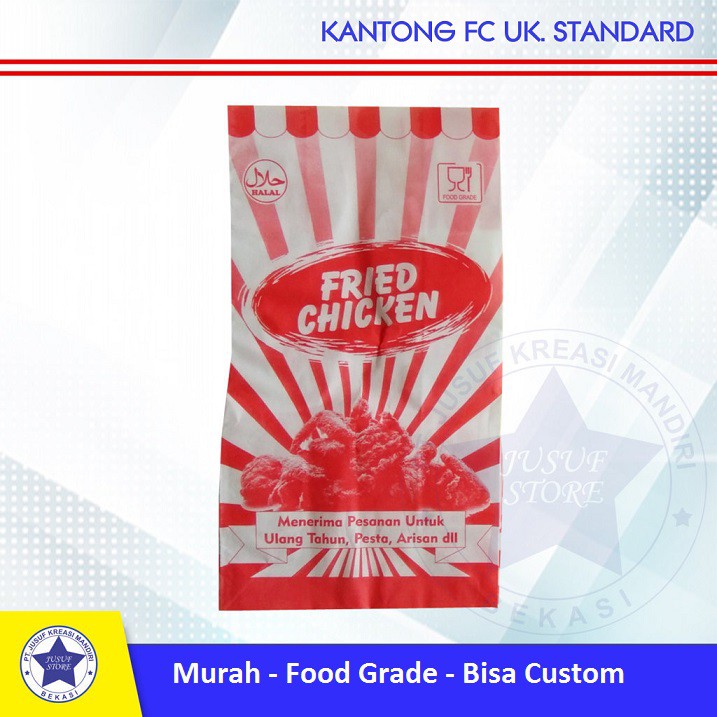 

iDk90 Kantong paperbag fried chicken isi 250 pcs