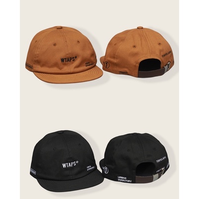Topi Baseball / Topi Strapback  WTAPS Tussah Brown & Black / topi distro