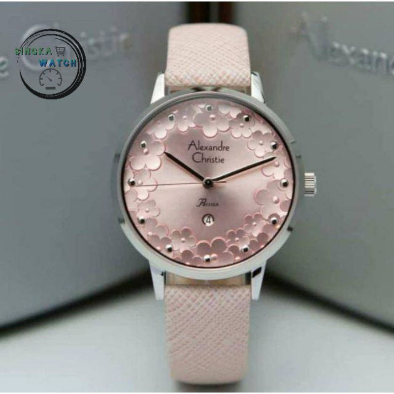JAM TANGAN WANITA ALEXANDRE CHRISTIE AC 2794LD KULIT