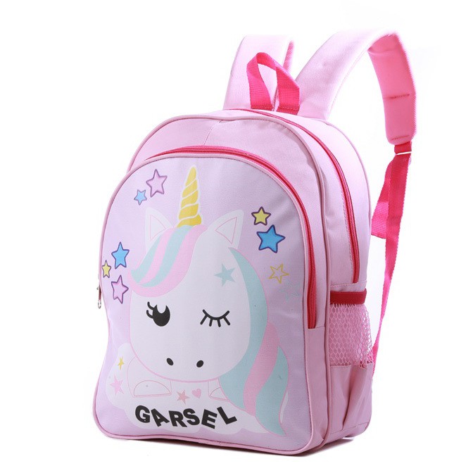  Tas  anak  perempuan sekolah unicorn kuda  poni  Garsel FHW 