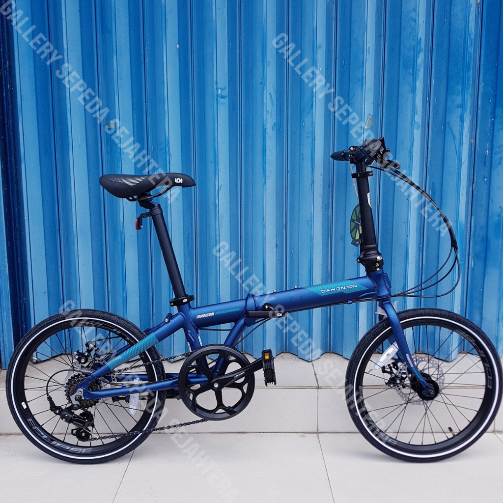 Jual Sepeda Lipat Dahon Ion Madison Inch Blue Doff Indonesia Shopee