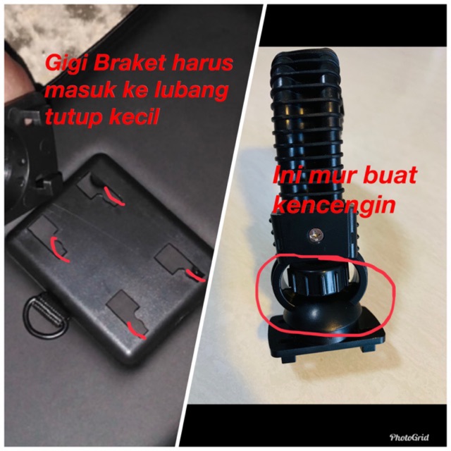 holder motor &amp; sepeda /breaket/tempat dudukan handphone buat di spion motor waterfroop /anti air