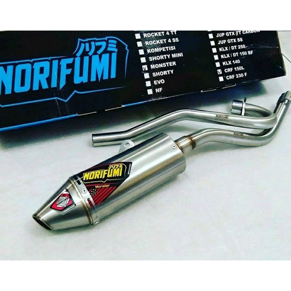KNALPOT NORIFUMI MONSTER CRF 150 L original Limited