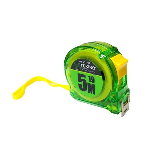 TEKIRO METERAN 5 METER TRANSPARAN MEASURING TAPE Tekiro GT-MT1719 5M