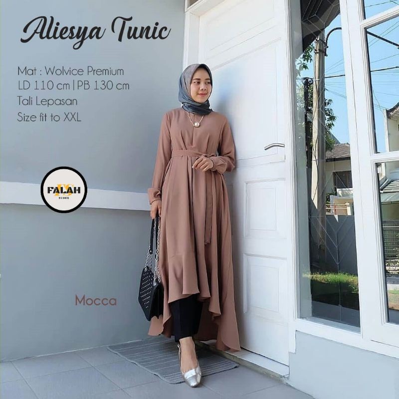 Aliesyah Tunic Baju wanita muslim Tunic
