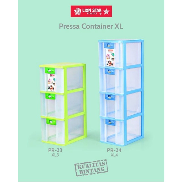 Lion Star PR-24 PRESSA CONTAINER XL-4 SS-4 (88CD) RAK LACI CD