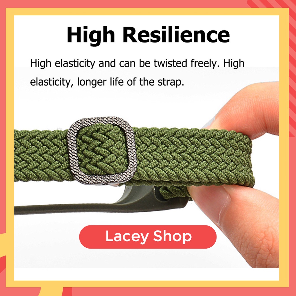 Strap Xiaomi Band Colorful strap Mi Band 3 4 5 6 7 8 Nylon Braided Elastic Buckle Wrist