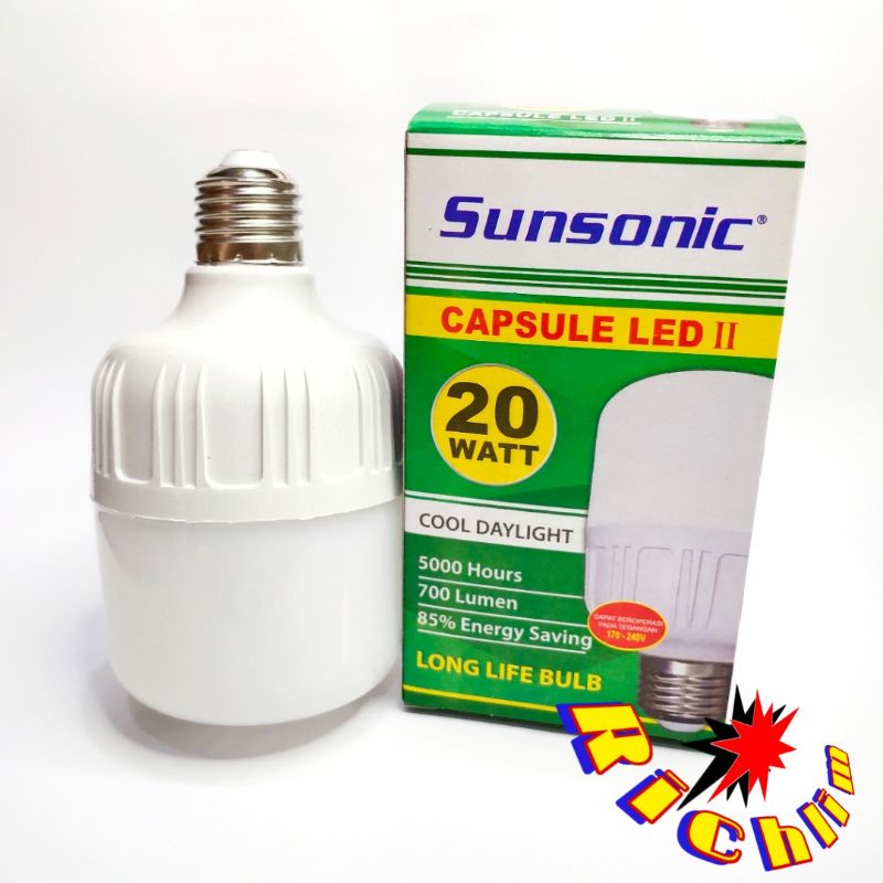 lampu Led 20 Watt / Bohlam Lampu Led Murah