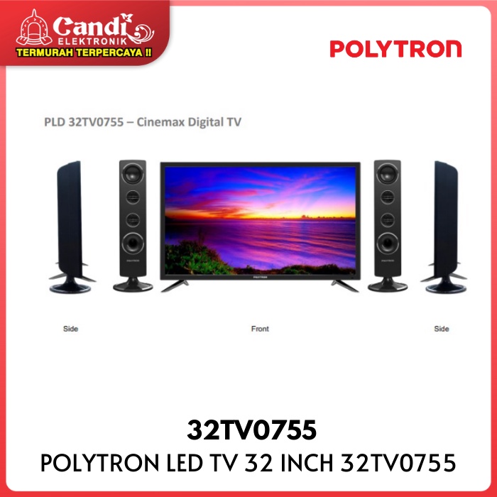 POLYTRON LED TV 32 Inch 32TV0755 Digital TV DVB-T2
